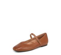 Vionic Women's Alameda Mary Jane Flat with Arch Support, Tan, UK 3.5 Wide Fit