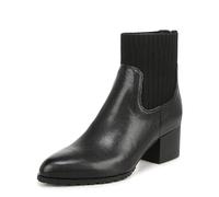Vionic Women's Barstow Chelsea Bootie | Black Leather | Block Heel | Pointed Toe | VIO Motion Arch Support & Plantar Fasciitis Relief | Ankle Boot | UK 5