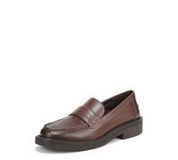 Vionic Womens Caitlin Flat Loafers with Arch Support Coffee Leather UK 8 Medium Fit