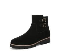 Vionic Womens Carissa Ankle Boots with Arch Support Black Suede UK 4 Wide Fit