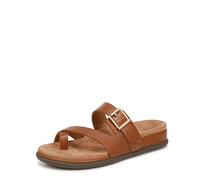 Vionic Women's Carmela Slide Sandal, Tan Brown Leather, 6.5 UK