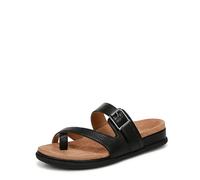 Vionic Women's Carmela Slide Sandal, Black Leather, 5.5 UK