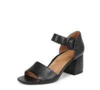 Vionic Women's Chardonnay Heeled Sandal, Black Leather, 4 UK