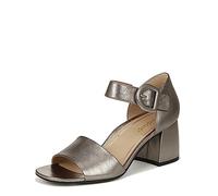 Vionic Women's Chardonnay Heeled Sandal, Grey Metallic Leather, 3.5 UK