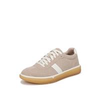 Vionic Women's City Walk Lace-Up Trainers, Lucid Beige Leather Suede, Wide Fit, UK 7