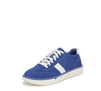 Vionic Women's City Walk Lace-Up Trainers, Mazarine Blue Suede, Wide Fit, UK 6