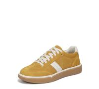 Vionic Women's City Walk Lace-Up Trainers with Arch Support, Dijon Yellow, Wide Fit, UK 4