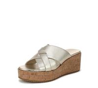 Vionic Women's Dawn Wedge Sandals, Gold Leather, Medium Fit, UK 4