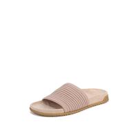 Vionic Women's Evie Knit Flat Sandals, Tan/Gold Metallic, Medium Fit, UK 4