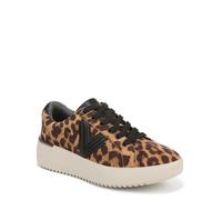 Vionic Women's Kearny LACE 2.0 Sneaker, Tan Leopard Suede, 5 UK