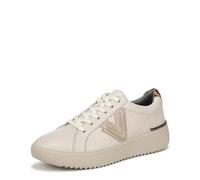 Vionic Women's Kearny LACE 2.0 Sneaker, Cream Tumbled Leather, 7 UK