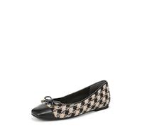 Vionic Womens Klara Ballet Flat Shoes, Wide Fit, Black Houndstooth, UK 6