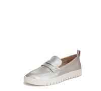 Vionic Womens Uptown Leather Silver Shoes 8 UK