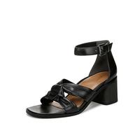 Vionic Women's Maia Heeled Sandal, Black TMB Leather, 3.5 UK