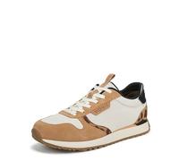 Vionic Women's Monarch Lace-Up Trainers with Arch Support, Ivory Leopard, Medium Fit, UK 5