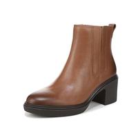 Vionic Womens Savannah Heeled Ankle Boots with Arch Support Hazelnut Leather UK 4 Wide Fit