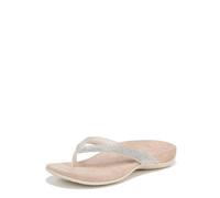 Vionic Women's Thong Sandal Dillon Shine Arch Support Shoes Cream UK 5.5 Wide Fit