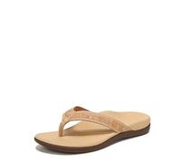 Vionic Womens Tide Flip-Flop Sandals Medium Fit Uk 3, Gold Cork