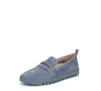 Vionic Womens Uptown Loafer Medium Fit UK 5.5, Vintage Blue Haze Waxed Suede