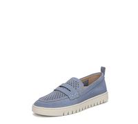 Vionic Women's Uptown Perf Flat Loafers, Pacific Blue Suede, Medium Fit, UK 7