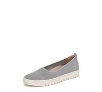 Vionic Women's Uptown Skimmer Knit Ballet Flat, Light Grey Fabric, 5.5 UK