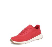 Vionic Women's Uptown Sneaker Lace-Up Trainers, Red Suede Leather, Medium Fit, UK 9