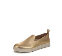 Vionic Womens Uptown Willa Slip-On Flats Medium Fit UK 5.5, Gold Metal Leather