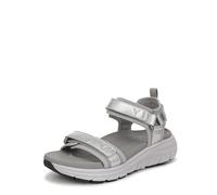 Vionic Women's Walk Max Wanderer Flat Sandals, Silver Leather, Medium Fit, UK 5.5