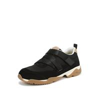 Vionic Womens Walk Slim Gia Adjustable Strap Trainers, Wide Fit, Black, UK 6