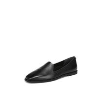 Vionic Women's Willa 2.0 Loafer, Black Tumbled Leather, 6 UK