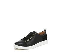 Vionic Womens Winny Lace-Up Trainers Medium Fit UK 10, Black Leather