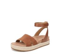 Vionic Women's Yucca Flat Sandals, Tan Suede, Medium Fit, UK 7