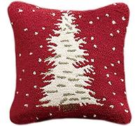 VIONNPPT Latch Hook Cushion for Children Adults, Christmas Series Decorative Cushion Cover Latch Rug for Yourself Knotting DIY Cushion Latch Hook Kit, 43 cm x 43 cm (Christmas Tree)