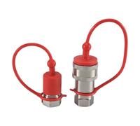 VIOPDER 1Set ISO7241-A NPT Hydraulic Coupling Connector 1/2Inch Quick Change Interface Silver