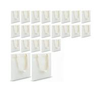 VIOPDER 24 Pcs Mini Tote Bag Blank Canvas Tote Bags Reusable Grocery Bags DIY Sacks Goody Bags for Kids