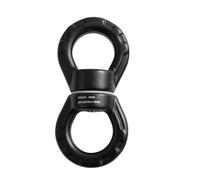 VIOPDER 30KN Swivel Carabiner Black Great for Climbing Hammock Air Dance Tree Swing for Kids Outdoor