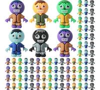VioraWhite 100 Pcs Mini Zombies Figurines Halloween Tiny Zombies Action Figures to Hide and Seek Little Statue for Halloween Party Favors Gifts Treats Goodie Bag Supplies Display Imaginative Play