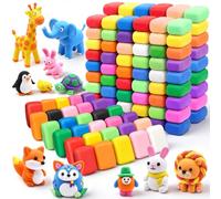 VioraWhite 144 Pcs Reusable and Non-Drying Modeling Clay Pack of 12 Color 3.8 Ounce Each Pack for Arts Crafts Projects