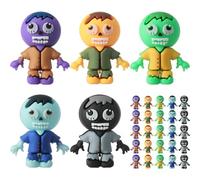 VioraWhite 25 Pcs Mini Zombies Figurines Easter Tiny Zombies Action Figures to Hide and Seek Little Statue for Easter Party Favors Gifts Treats Goodie Bag Supplies Imaginative Display
