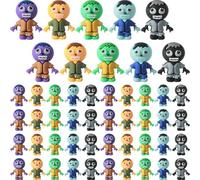 VioraWhite 50 Pcs Mini Zombies Figurines Halloween Tiny Zombies Action Figures to Hide and Seek Little Statue for Halloween Party Favors Gifts Treats Goodie Bag Supplies Display Imaginative Play