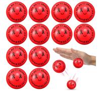 VioraWhite 50 Pcs Red Ribbon Week Bouncy Balls Bulk Say No to Drugs Anti Drug Awareness Balls Drug Free Red Ribbon Week Accessories for Classroom School Events Charity Education Supplies