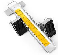 VioraWhite Starting Block 6 Angle Sprinter Pedals Adjustable Track and Field Accessories 25.2 Inch Running Blocks for Cinder Track Plastic Runway Athletes Runners (Yellow)