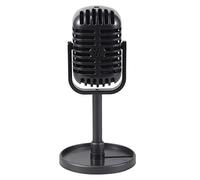 VIORED Ornaments Desktop Desktop Decoration Music Toy Microphone Model Toy Stage Simulation Retro Microphone Decoration Decorative Statue (Color : B)
