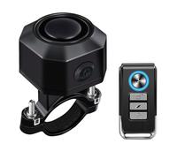 VioRose Bicycle Alarm System with Remote Control - Wireless, USB-C Waterproof, Motorcycle & Bicycle Tracker - Anti-Theft, Vibration Alarm - Black, 1 Pack