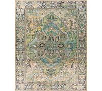 VIORRICA Vintage Oriental Boho Area Rug Livabliss Green 150cm x 230cm