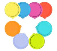 VIOTIIN 2 Cup Silicone Replacement Lids Storage Cover for Pyrex 7200-PC and Anchor Hocking Glass Bowls (Container not Included) 8 Pack Microwave, Dishwasher and Freezer Safe