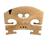 Viotti Violin Bridge 4/4: Finer Grade Solid Maple Violin Bridge, Pre-Cut & Pre-Fitted to Fit Most 4/4 Violins, Crafted by Highly Skilled Experts for Sharper Sound, Volume, Beauty & Clarity