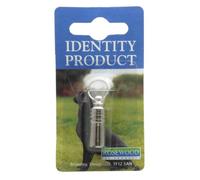 VioVet Rosewood Identity Products - Dog ID Tube, clear