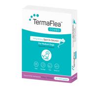 VioVet TermaFlea™ COMBO Flea and Tick Spot On Solution for Dogs, Cats and Ferrets - Medium Dogs 10-20kg - 3 Pipettes
