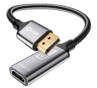 VIOY Displayport to HDMI Adapter, 4K@30HZ Uni-Directional DP (Source) Male to HDMI (Display) Female, 1080P@120HZ Display Port Adapter for Monitor, AMD, NVIDIA, HP, Dell, Lenovo